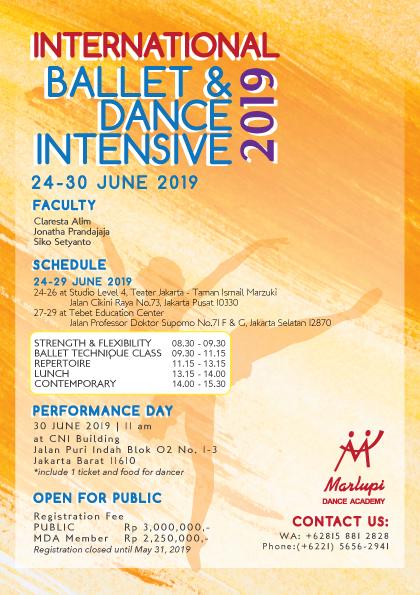 MDA International Summer Dance Intensive 2019